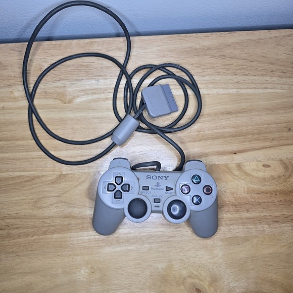 Sony Playstation PS1 Analog Controller OEM Grey Not Tested - Picture 1 of 8
